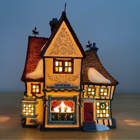 Dept 56 Dickens’ Village Series 1996 “Nettie Quinn Puppets & Marionettes” #58344 - Picture 2 of 16